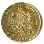 4 Gulden Münze - Rückseite